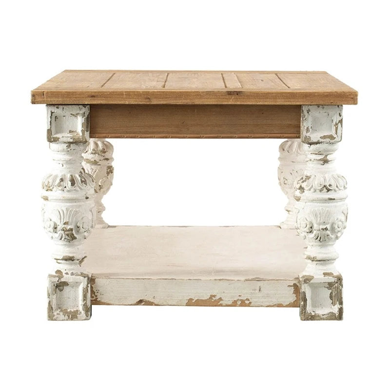 Rectangle Coffee Wooden Coffee Table,French Country Coffee Table-2