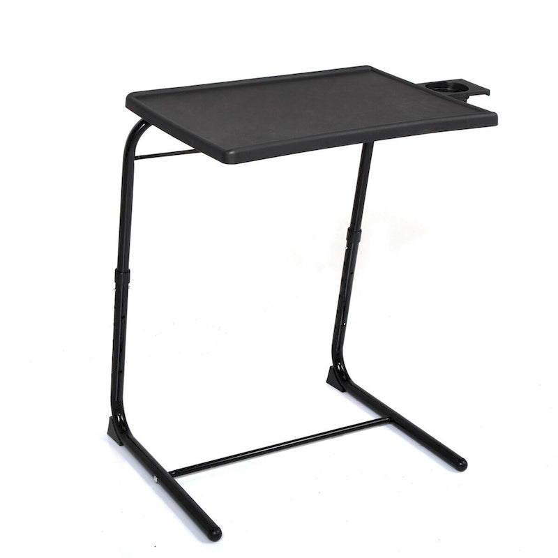 Folding TV Tray Laptop Table End Table Height Adjustable Cup Holder-8