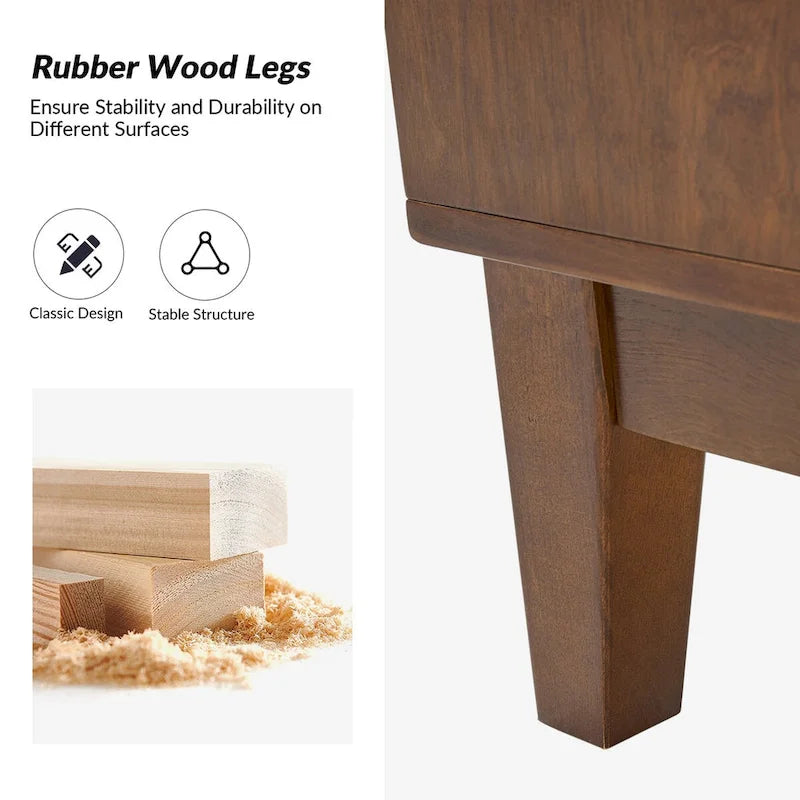 Geometric Patterned Sideboard 60" Wide with Adjustable Shelves-7