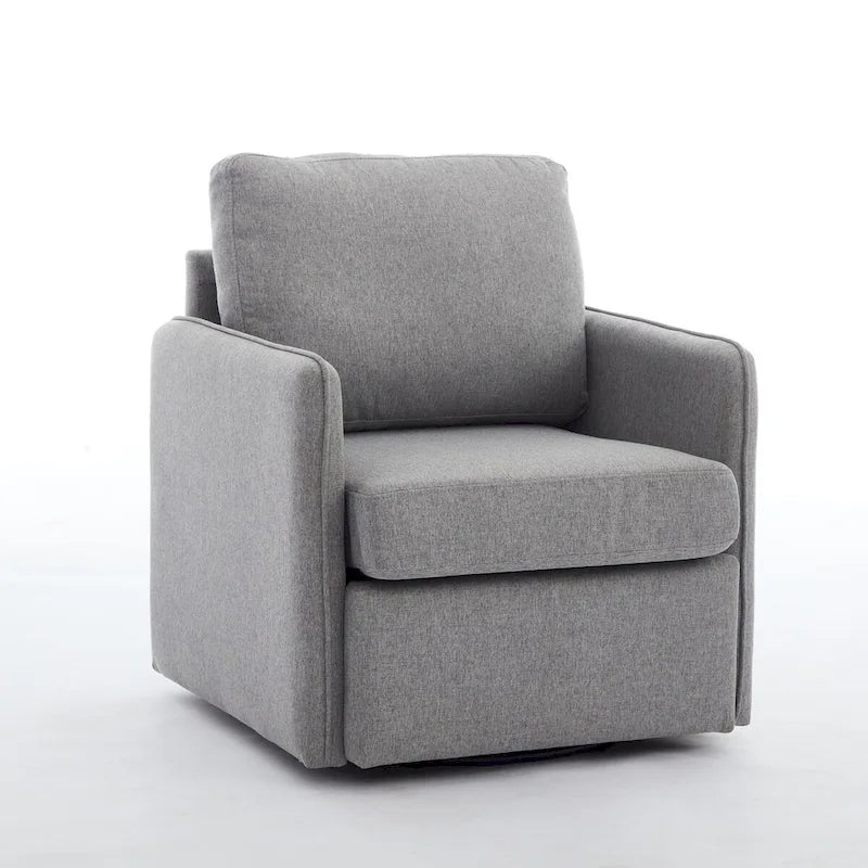 Linen Swivel Accent Chair