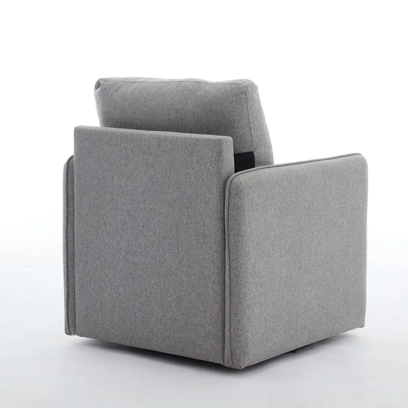 Linen Swivel Accent Chair-7
