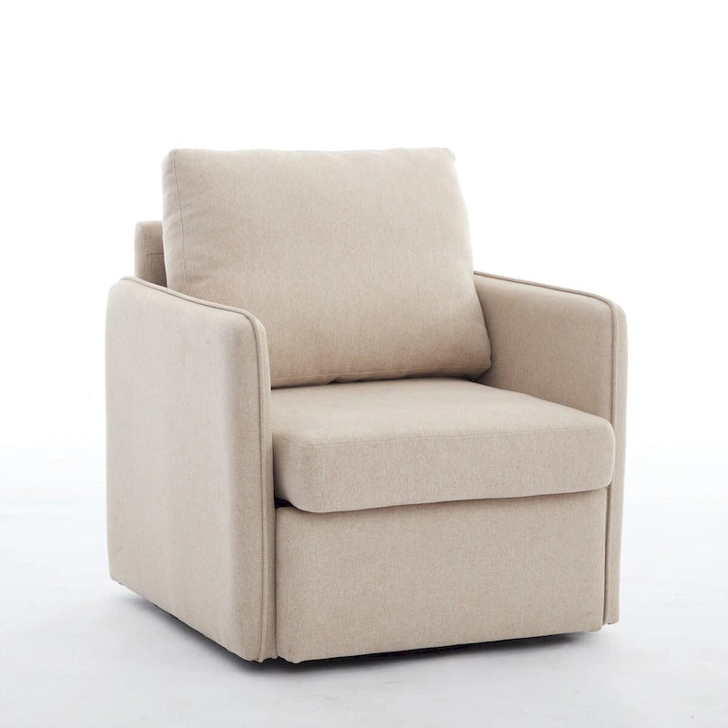 Linen Swivel Accent Chair-11