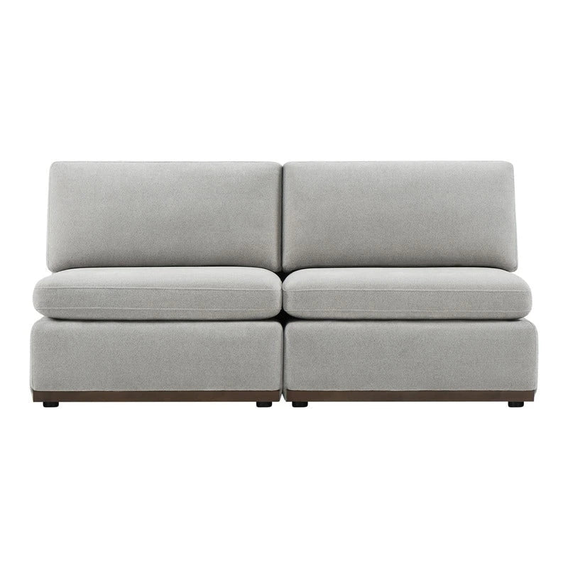 Gray Modular Sectional Sofa - 3-7 Seater with Storage Ottoman-23